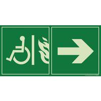 Signalisatie toegang PBM fotoluminescent