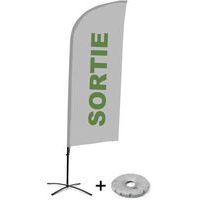 Beach Flag Alu Wind compleet - SORTIE  - kruisvoet - Showdown.