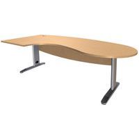 Hoekbureau Quatuor met retour rechts of links, Type onderstel: L-poot, Montage: Zelfbouw
