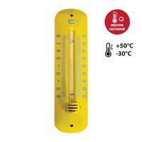 Thermometer voor binnen/buiten van metaal, 20 cm - Velamp