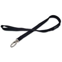 Platte veiligheidskeycord met ovalen musketon - Set van 100