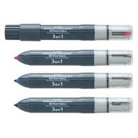 Permanente markeerstift in 3 kleuren, navulbare punt - Juvenilia
