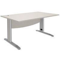 Recht bureau met metalen poten, Quatuor - Manutan Expert