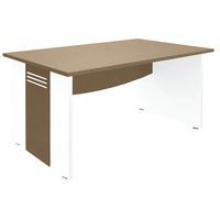 Bureau recht met voetpanelen Quatuor, Type onderstel: Paneel, Totale hoogte: 72 cm, Totale breedte: 140 cm
