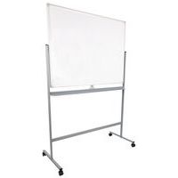 Gelakt magnetisch whiteboard, mobiel en keerbaar, Schrijfoppervlak: Gelakt, Hoogte: 90 cm, Magnetisch: ja