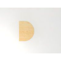 Aanbouwtafel halfrond 60 x 80 cm J serie - 60x80 cm - Hammerbacher