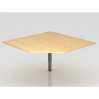 Aanbouwtafel trapeziumvormig 120x120 cm grafiet - Hammerbacher