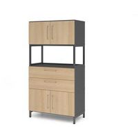 Combikast FlexWall met 4 niveaus - Stalen onderstel - Hammerbacher