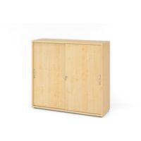 Schuifdeurkast met gebogen handgreep - 3 vakken - Hammerbacher