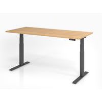 Zit- en stabureau elektrisch 180x80cm XDKB19 eik - Hammerbacher