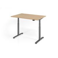 Zit- en stabureau elektrisch 120x80cm XDLR12 eik - Hammerbacher