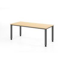 Bureau met 4 vierkant poten - 180x80 cm - Hammerbacher