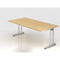 Bureau recht met C-vormig onderstel NS2E - 200x100 cm - Hammerbacher