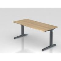 Bureau 180x80cm XB19 eik - Hammerbacher