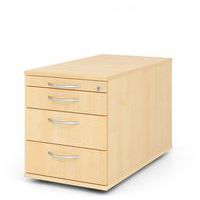 Ladeblok verrijdbaar met 3 laden gebogen handvat D 80cm - Hammerbacher