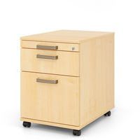 Ladeblok verrijdbaar met 2 laden geribbeld handvat D58cm Hammerbacher