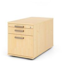 Ladeblok verrijdbaar met 2 laden geribbeld handvat D80cm Hammerbacher