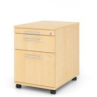 Ladeblok verrijdbaar met 2 laden kunststof handgreep D58 Hammerbacher