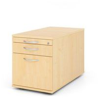 Ladeblok verrijdbaar met 2 laden gebogen handvat D 80cm - Hammerbacher