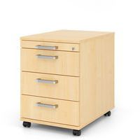 Ladeblok verrijdbaar met 3 laden verchroomd handvat D58cm Hammerbacher