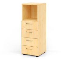 Ladekast 3OC 4 lades 1 open vak 934S4 BS - Hammerbacher