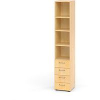 Ladekast met 4 laden en 4 niveau 964S4 BS - Hammerbacher