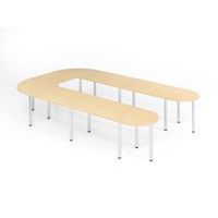 Vergadertafel set serie K - 380x240cm - Hammerbacher