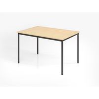 Vergadertafel met vierkant poten - 120x80 cm - Hammerbacher