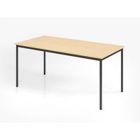 Vergadertafel met vierkant poten - 160x80 cm - Hammerbacher