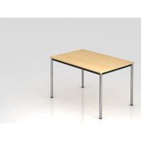 Conferentietafel met ronde poten - 120x80 cm - Hammerbacher