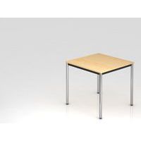 Conferentietafel met ronde poten - 80x80 cm - Hammerbacher