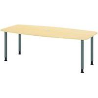 Conferentietafel ton 4 poten 220x105cm grafiet - Hammerbacher