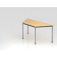 Conferentietafel trapezium rond poten - 160x69 cm - Hammerbacher