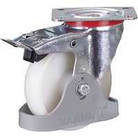 Zwenkwiel met rem van polyamide 150 x 40 mm wit - Variofit