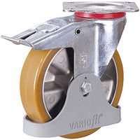 Zwenkwiel met rem van polyurethaan, 200 x 50 mm, 92° Shore A - Variofit