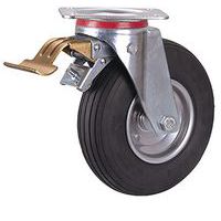 Zwenkwiel luchtband met rem, 230 x 65 mm, zwart - Variofit