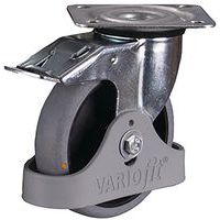 Zwenkwiel met rem van ESD, 125 x 32 mm_dpg - Variofit