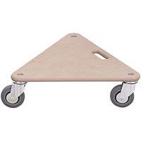 Meubelroller driehoek met 3 thermoplastische zwenkwiel - Variofit