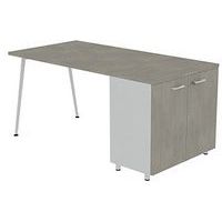 Bureau met kantoorkast 120x80 cm met kast - Quadrifoglio