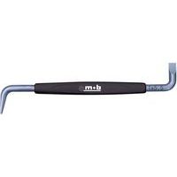 Haakse elleboog schroevendraaier met kunststof handgreep - Mob