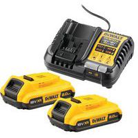 Accu XR 18V 2Ah Li-Ion met oplader - Set van 2 - Dewalt