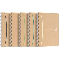 Spiraalschrift Touareg 148x210 180 p/90 g gerecycled papier in verschillende kleuren - Oxford