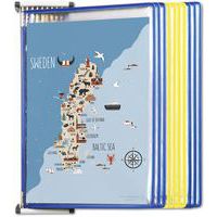 Wandsysteem metaal Tarifold A4 10 zichtpaneel Zweden kleur - Djois