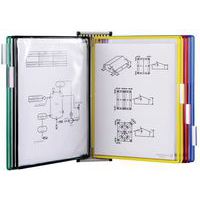 Wandsysteem metaal Tarifold A4 10 zichtpanelen - PP - Djois