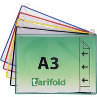 Zichtmap met 2 hangers A3, horizon, korte zijde, assorti - Djois