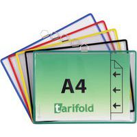 Hangend displayframe A4 horizontaal, korte zijde, 5 assorti - Djois