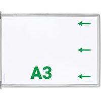 Zichtpaneel Tarifold A3 horizontaal, opening rechts - Djois