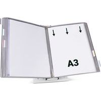 Zichtpanelensysteem wand metaal Tarifold A3 10 zichtpanelen - Djois