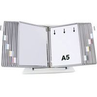 Zichtpanelensysteem wand metaal Tarifold A5 20 zichtpanelen - Djois