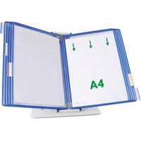 Zichtpanelensysteem bureau metaal Tarifold A4 10 zichtpanelen PP Djois